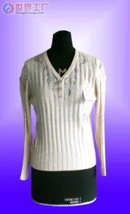 批發(fā)V領(lǐng)中高檔女式羊絨衫、羊毛衫與針織衫，優(yōu)質(zhì)貨源盡在世界工廠網(wǎng)